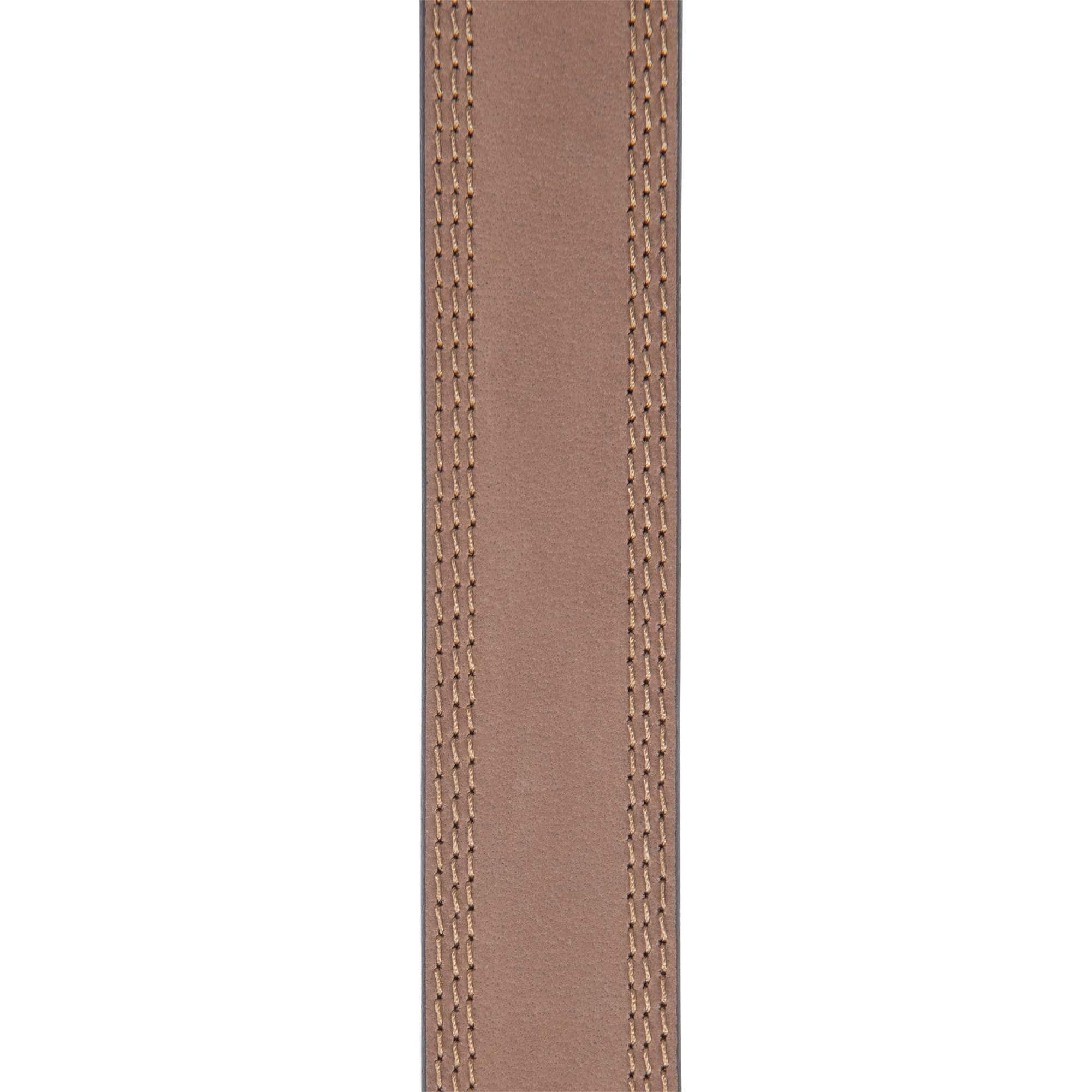 Leather triple stitch belt