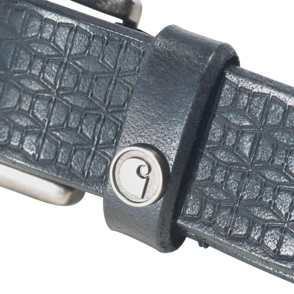 Women's saddle leather basketweave belt