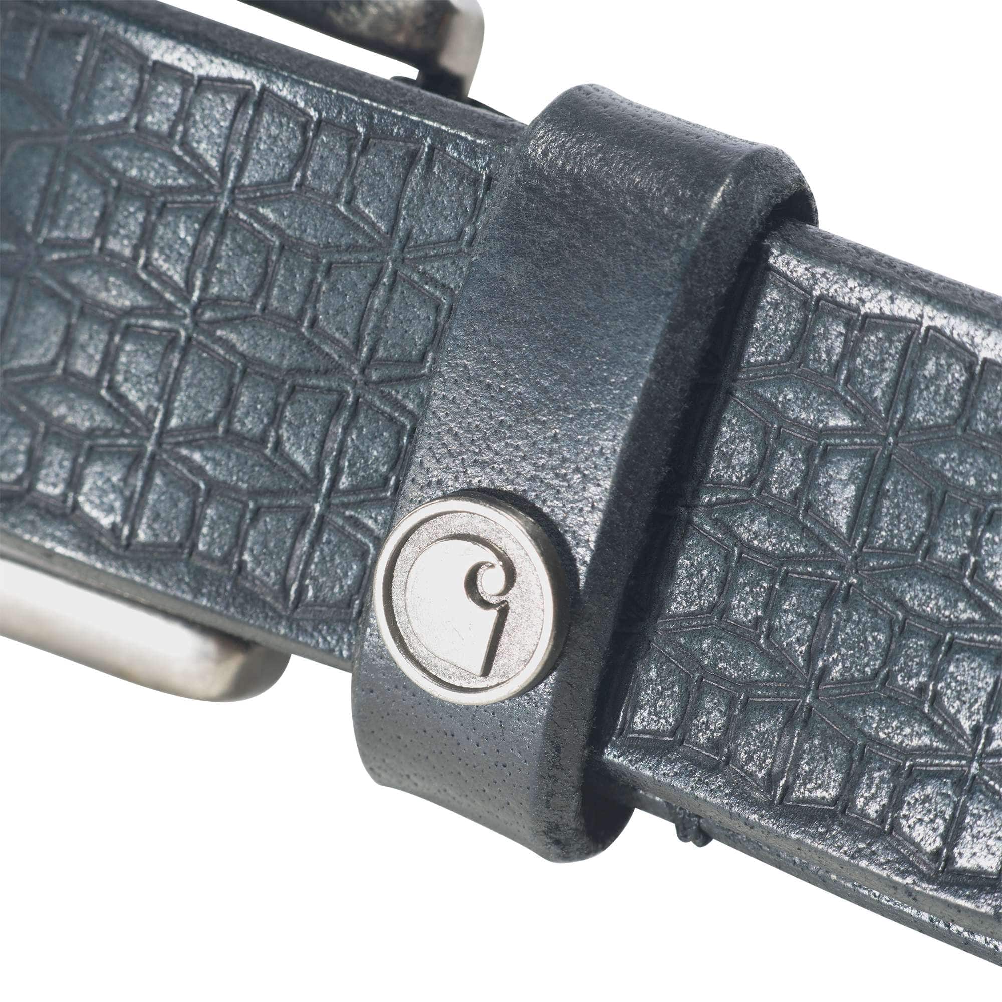 Women's saddle leather basketweave belt
