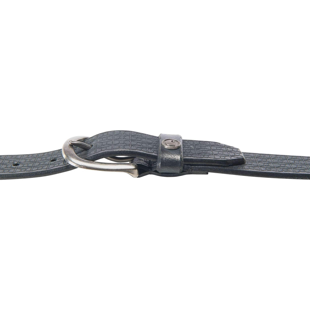 Women's saddle leather basketweave belt