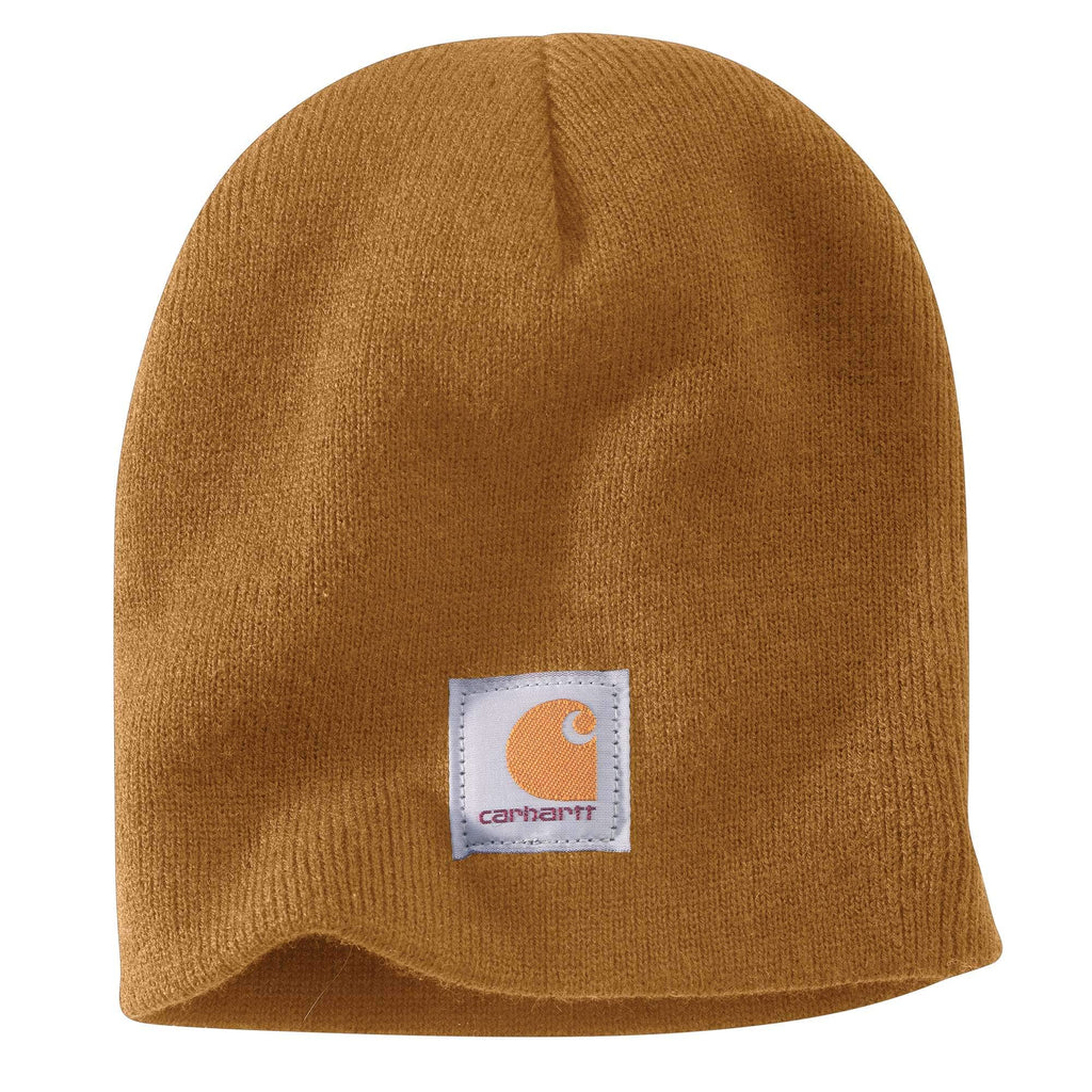 Knit logo patch beanie