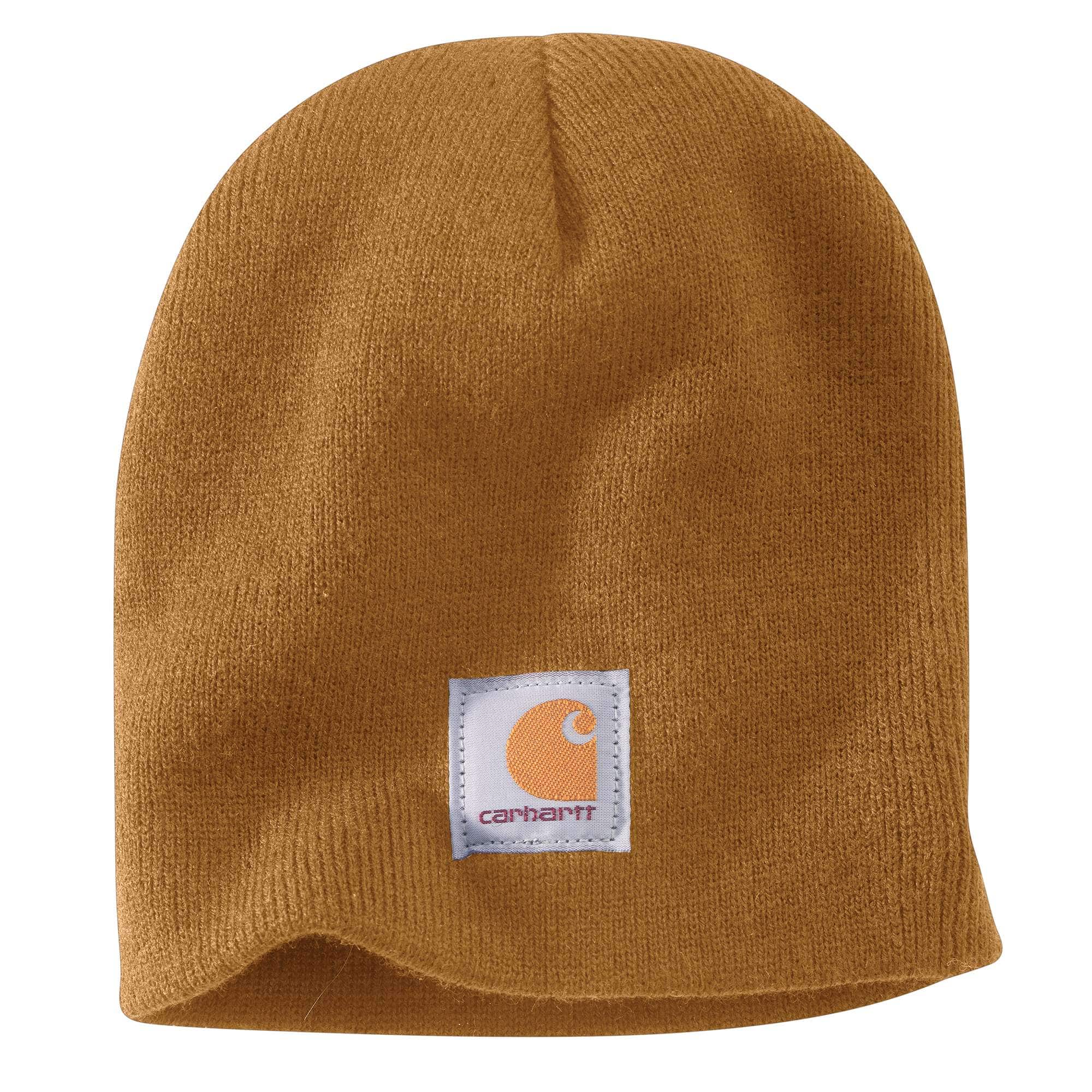 Knit logo patch beanie