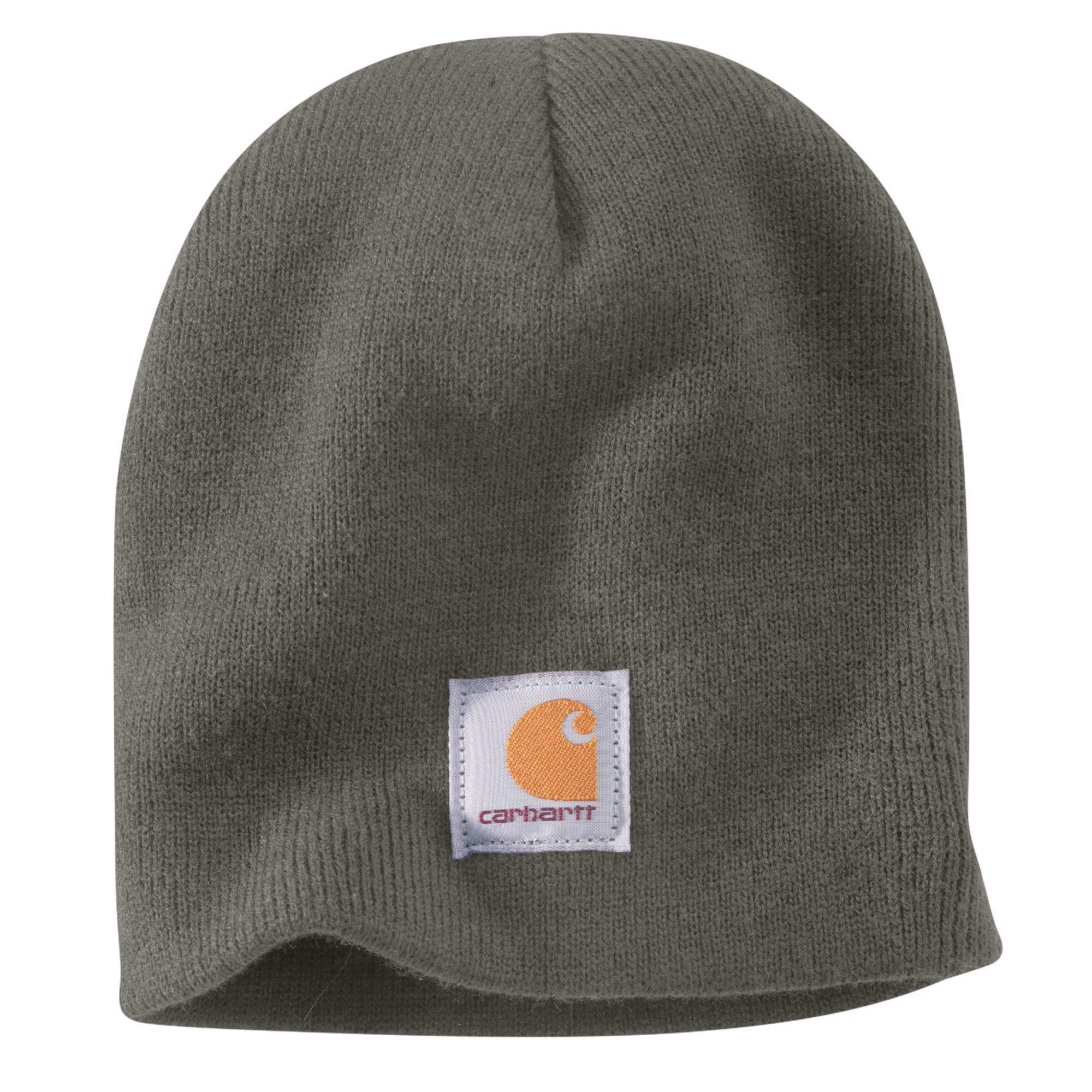 Knit logo patch beanie