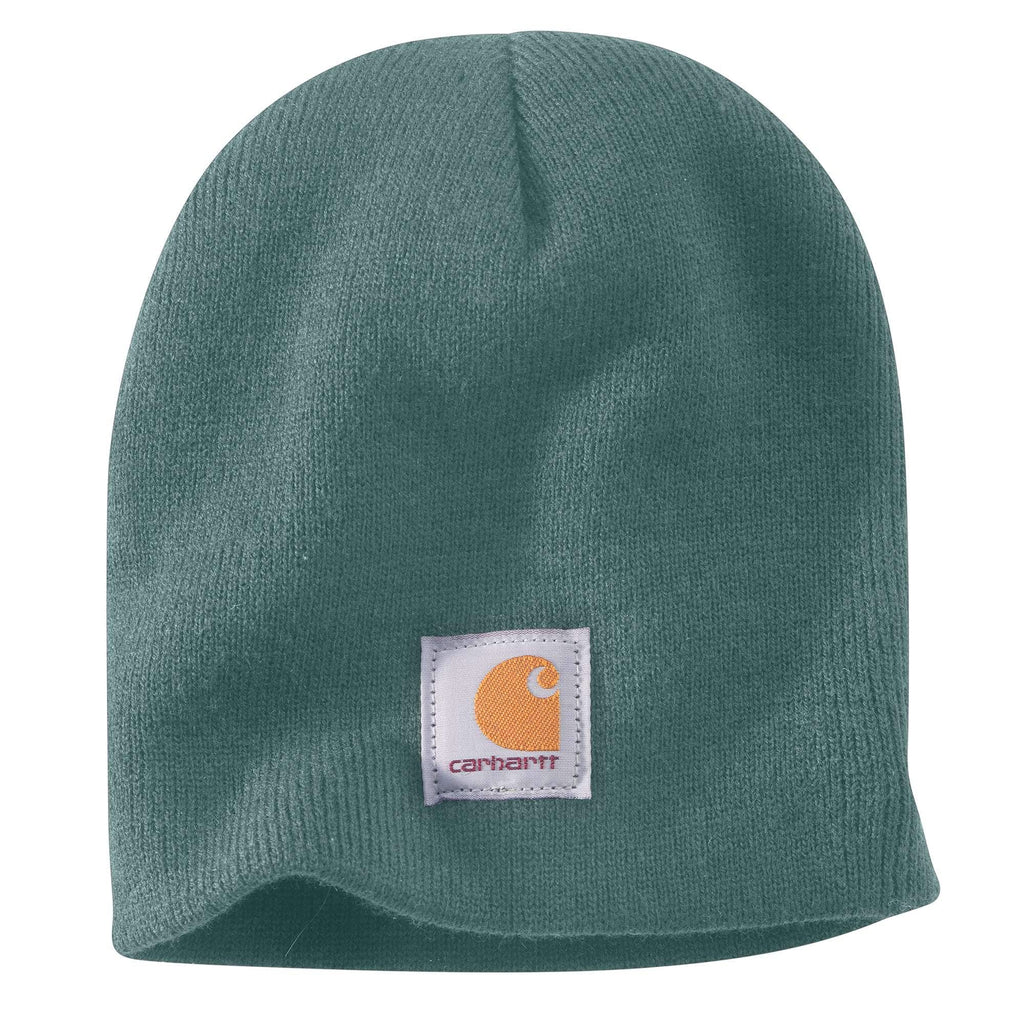 Knit logo patch beanie