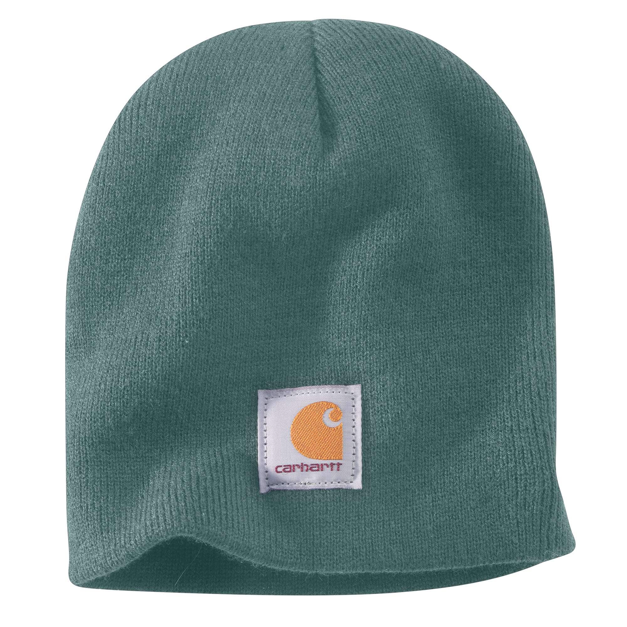 Knit logo patch beanie