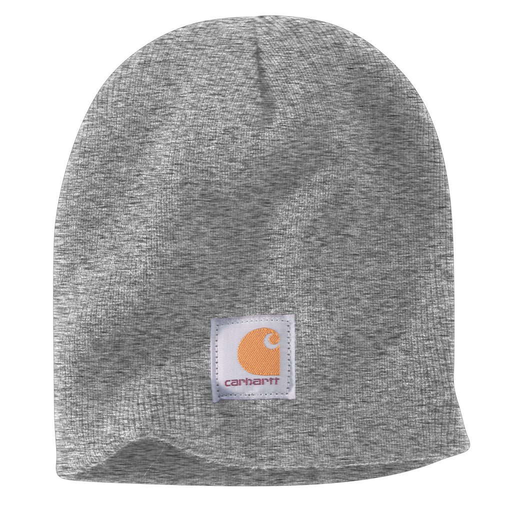 Knit logo patch beanie