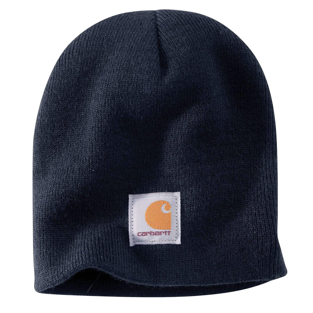 Knit logo patch beanie