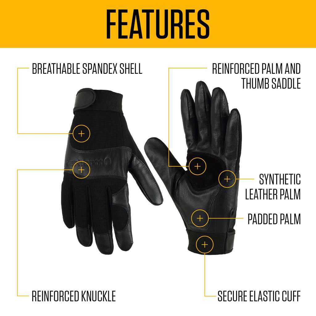 High dexterity reinforced secure cuff glove