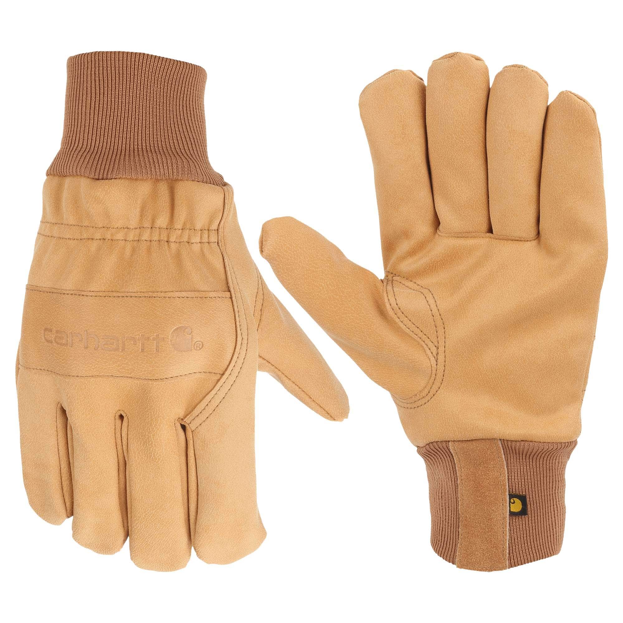 Insulated gunn cut knit cuff work glove