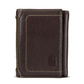 Milled pebble trifold wallet