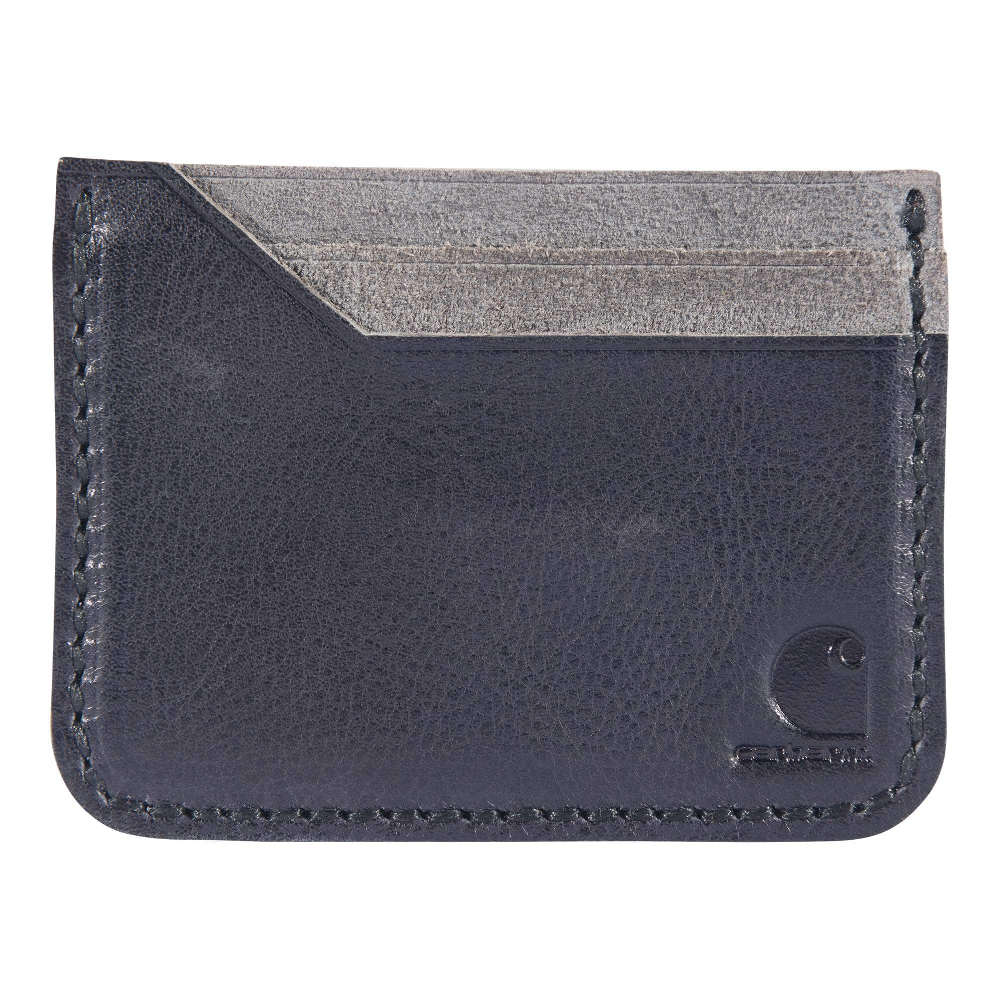 Patina leather front pocket wallet