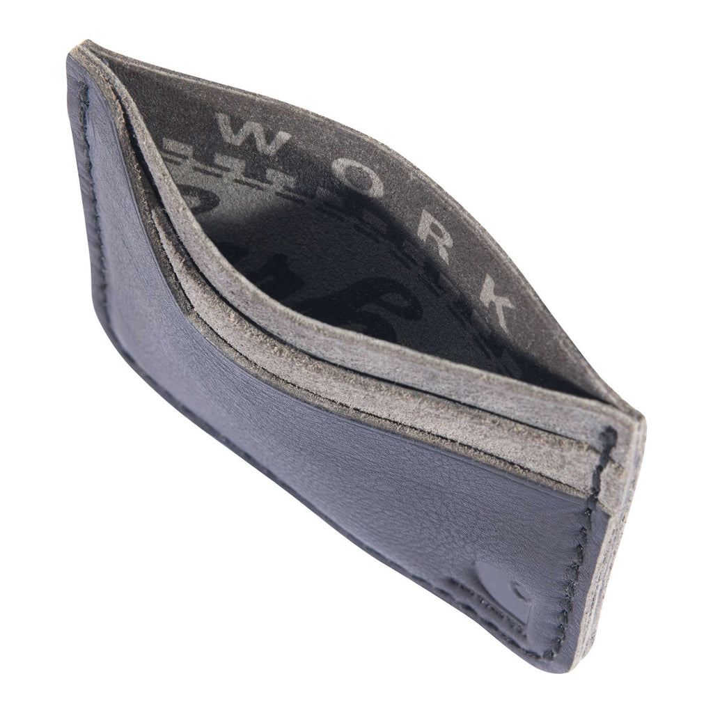 Patina leather front pocket wallet