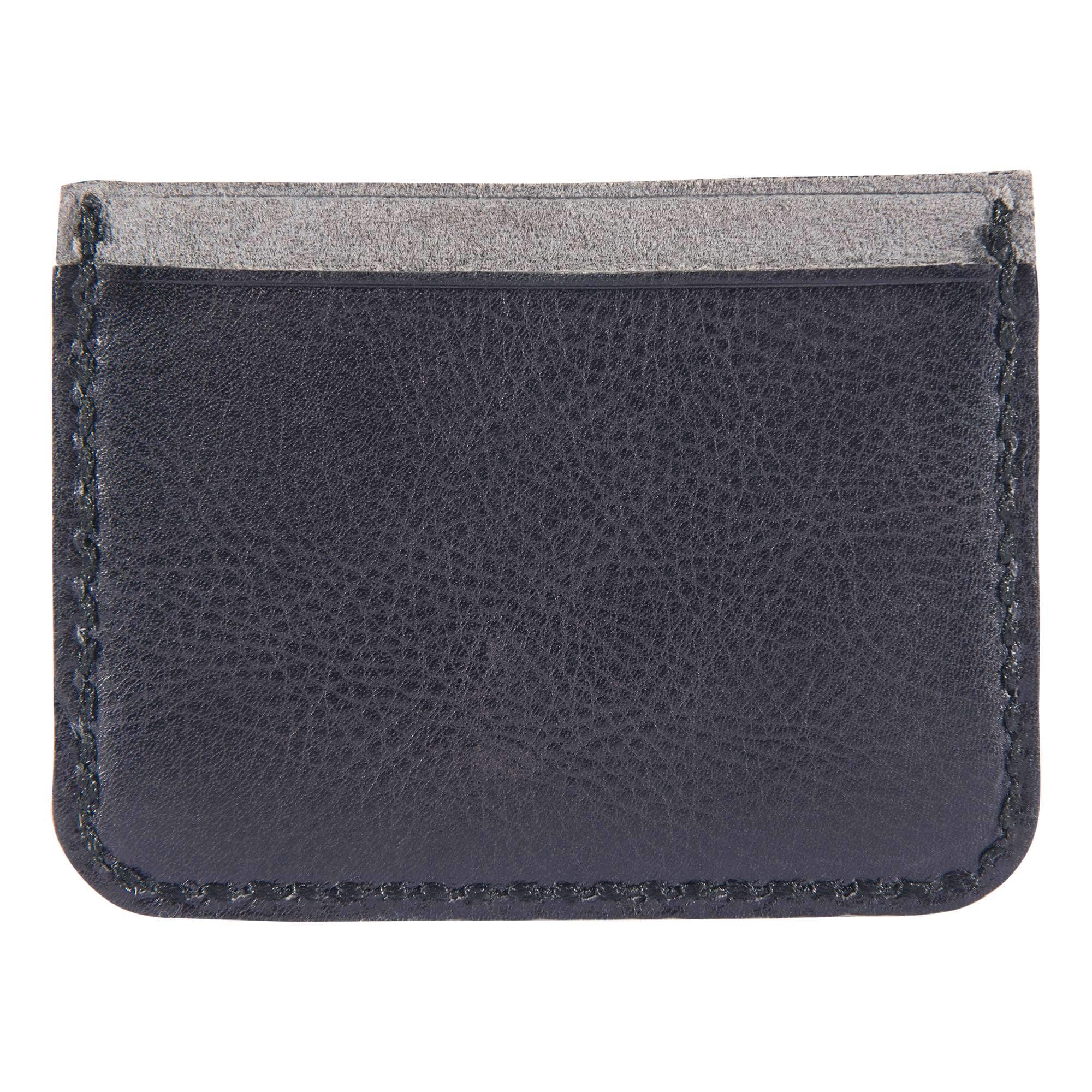 Patina leather front pocket wallet
