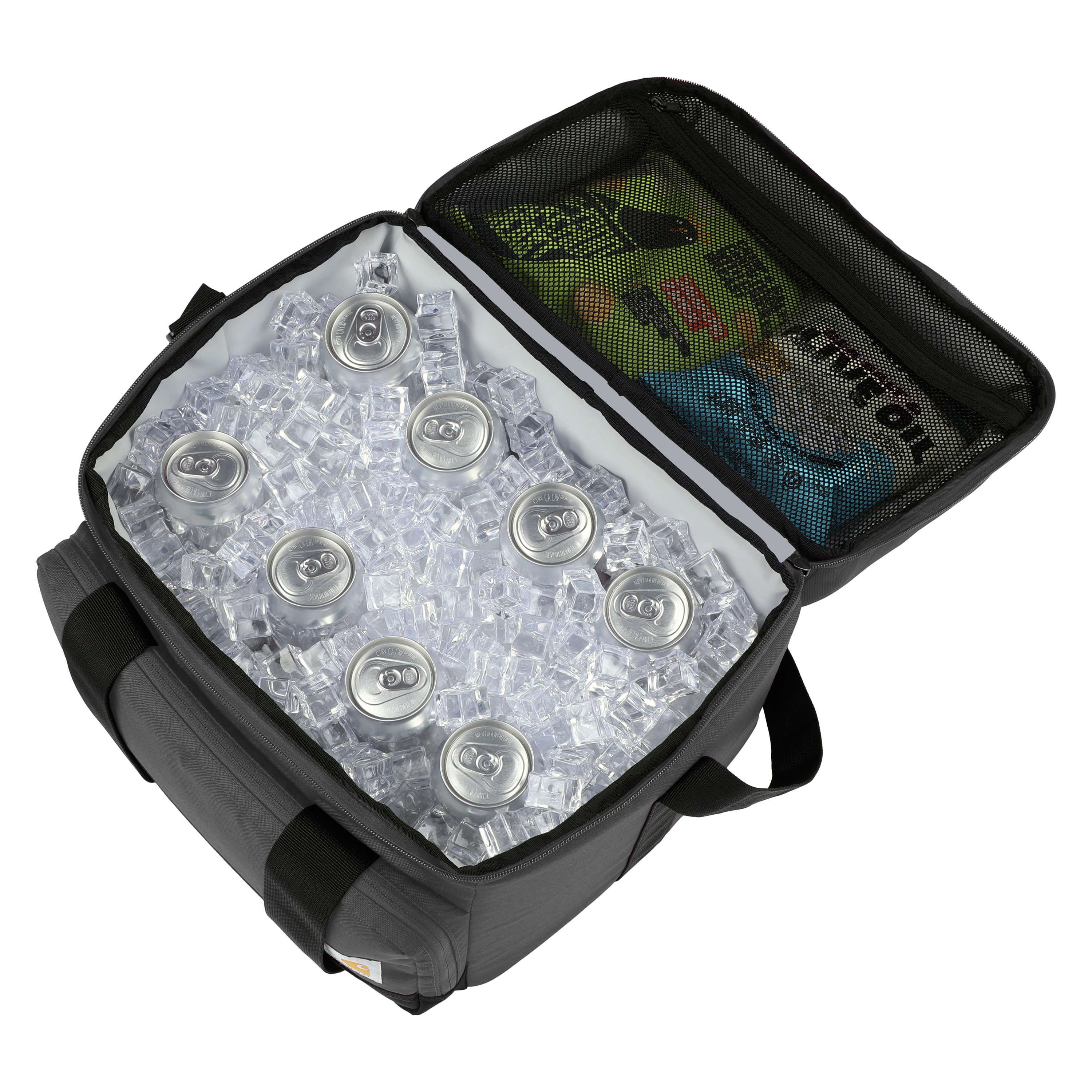 Insulated 24 can two compartment cooler