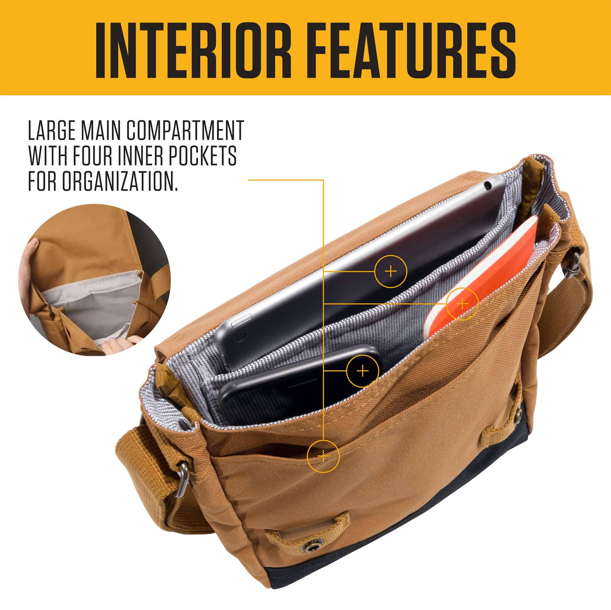 Cross body snap bag