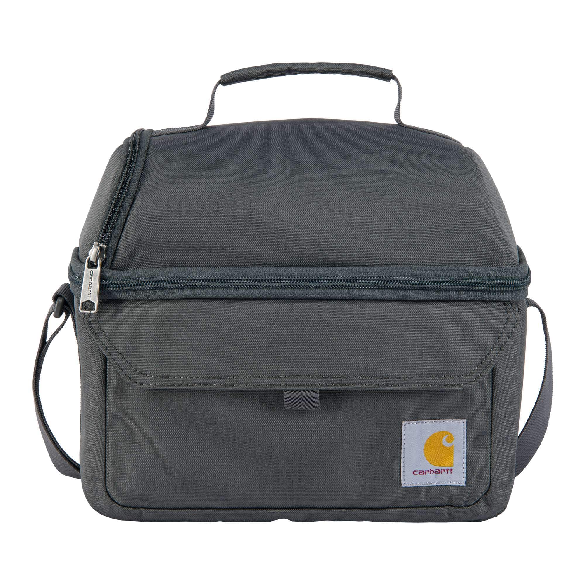 Insulated 12 can two compartment lunch cooler