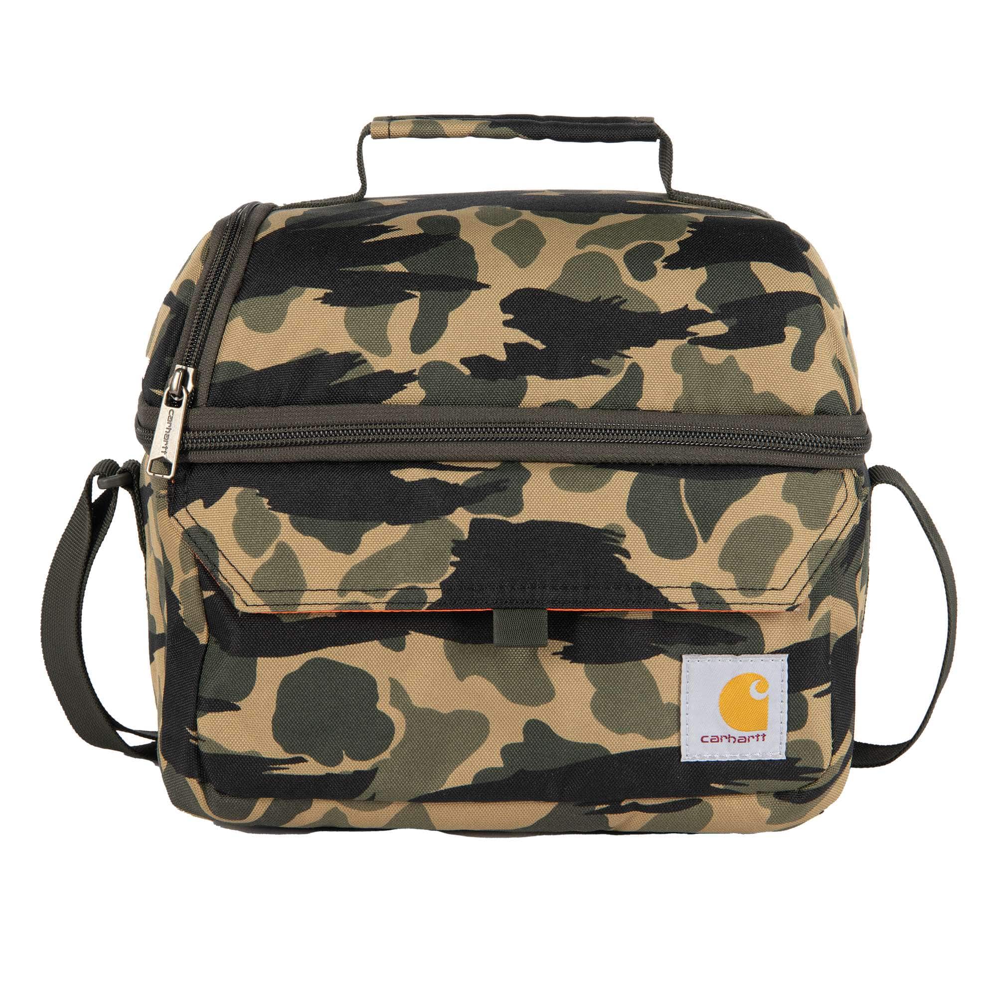 Insulated 12 can two compartment lunch cooler