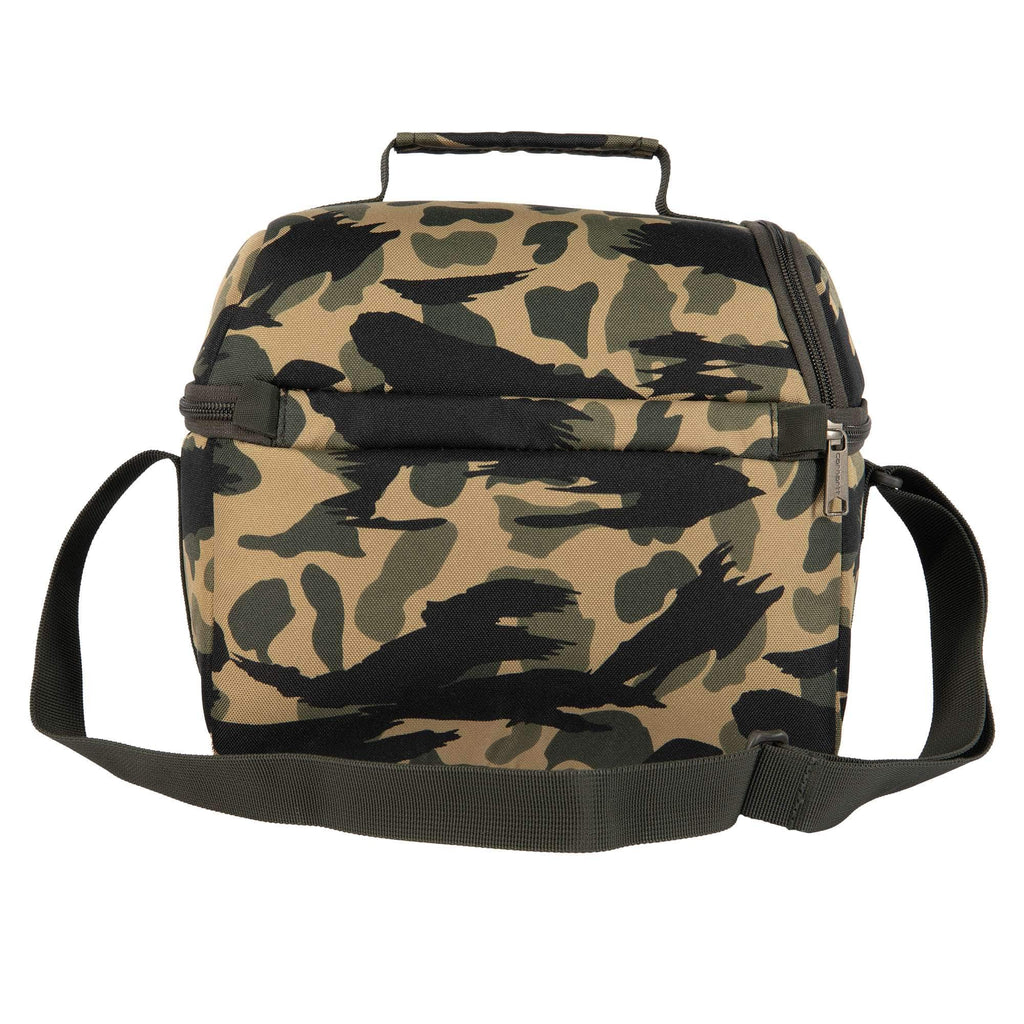 Insulated 12 can two compartment lunch cooler