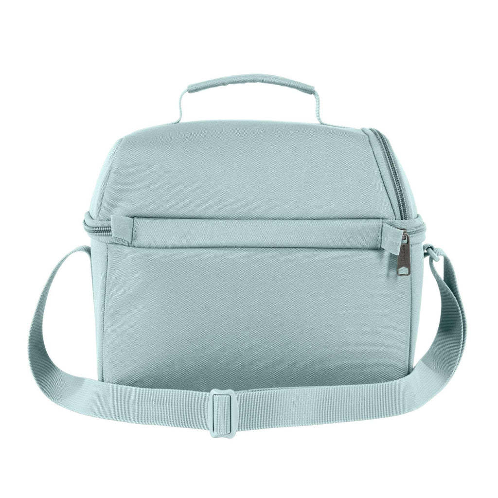 Insulated 12 can two compartment lunch cooler