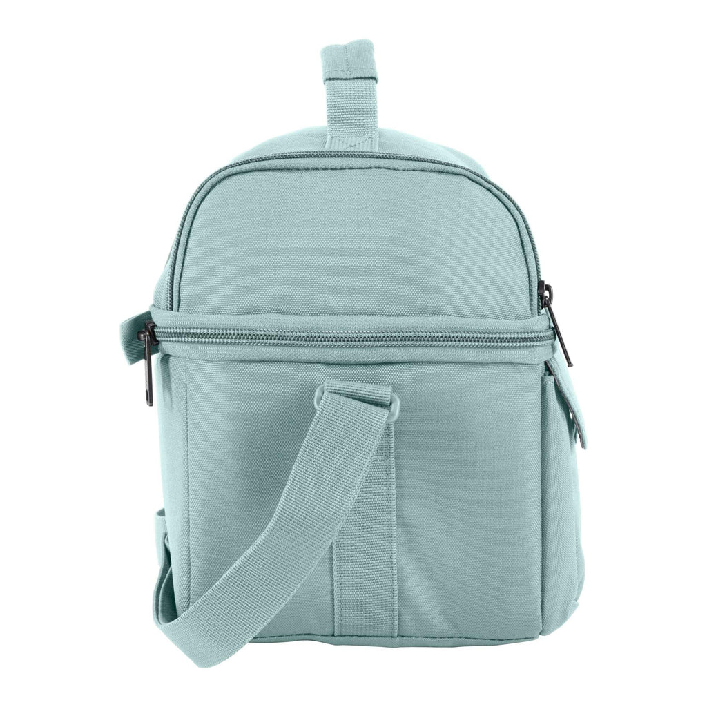 Insulated 12 can two compartment lunch cooler
