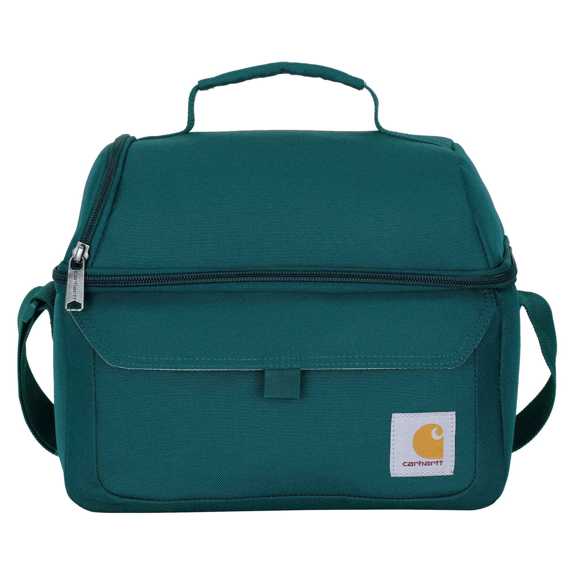Insulated 12 can two compartment lunch cooler