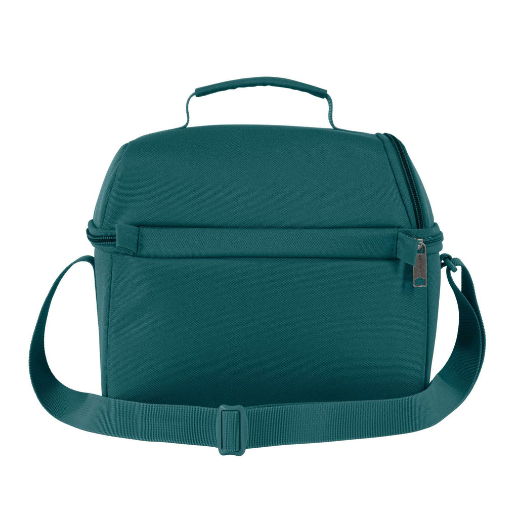 Insulated 12 can two compartment lunch cooler