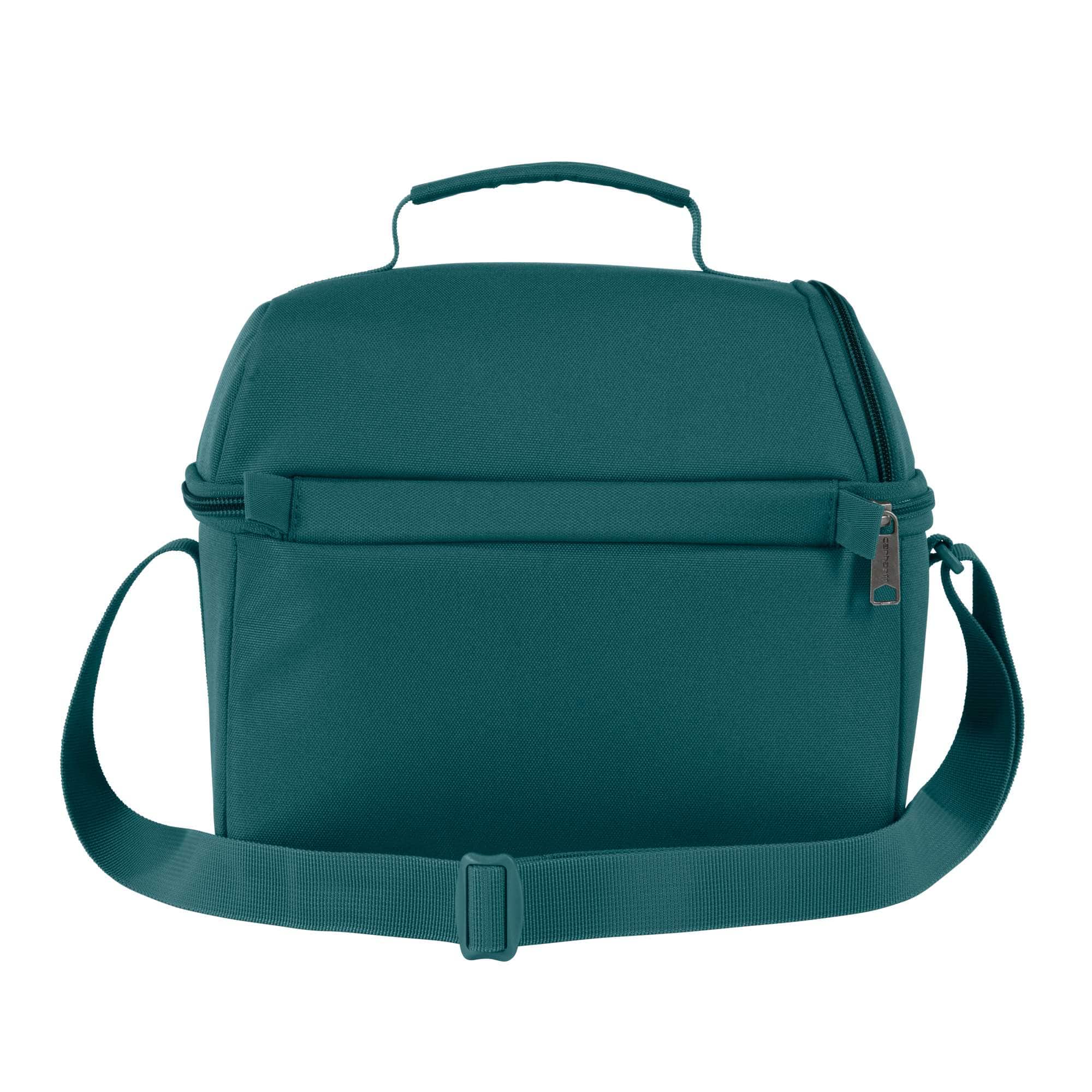 Insulated 12 can two compartment lunch cooler