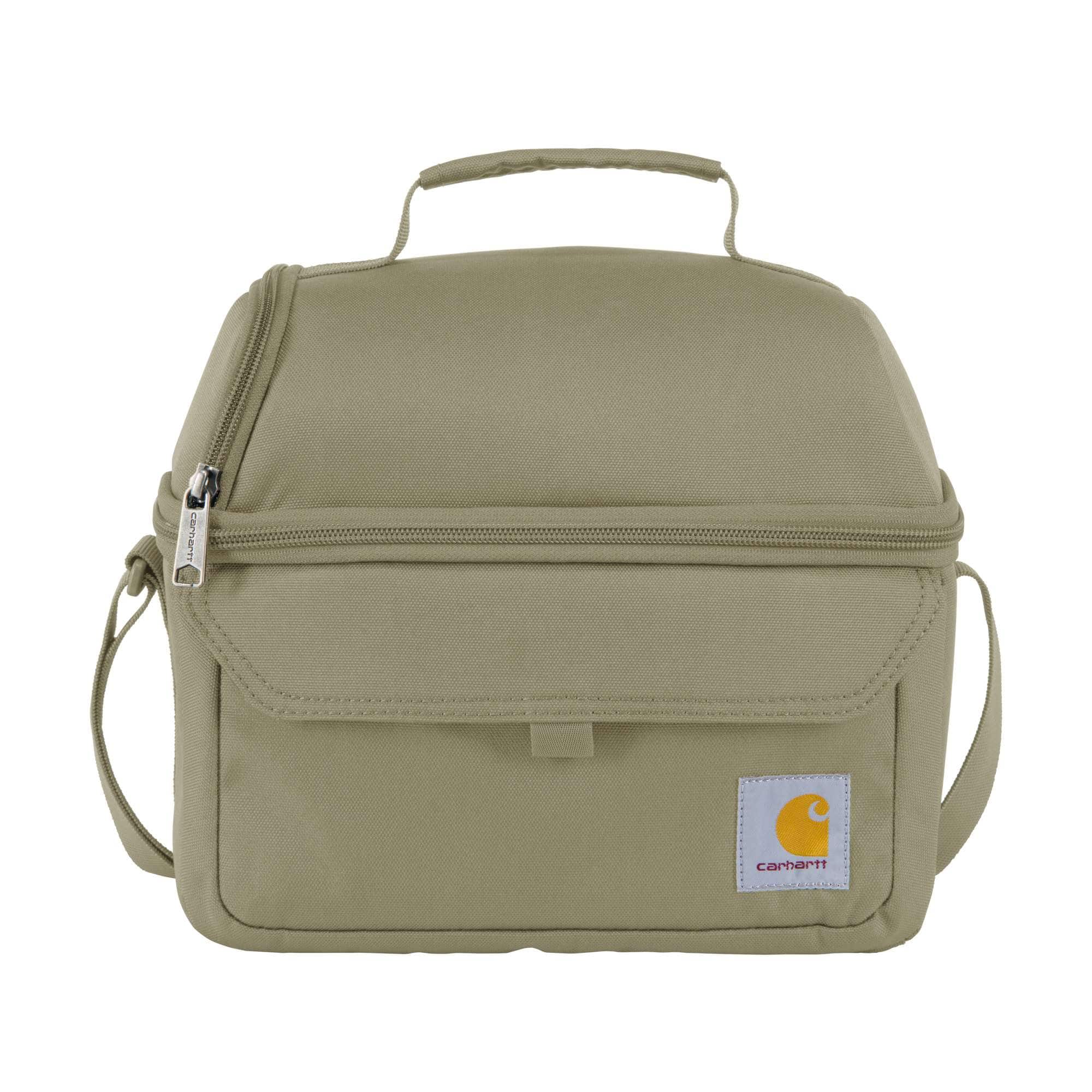 Insulated 12 can two compartment lunch cooler