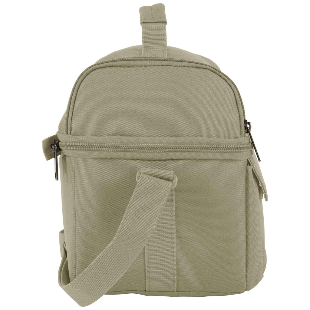 Insulated 12 can two compartment lunch cooler