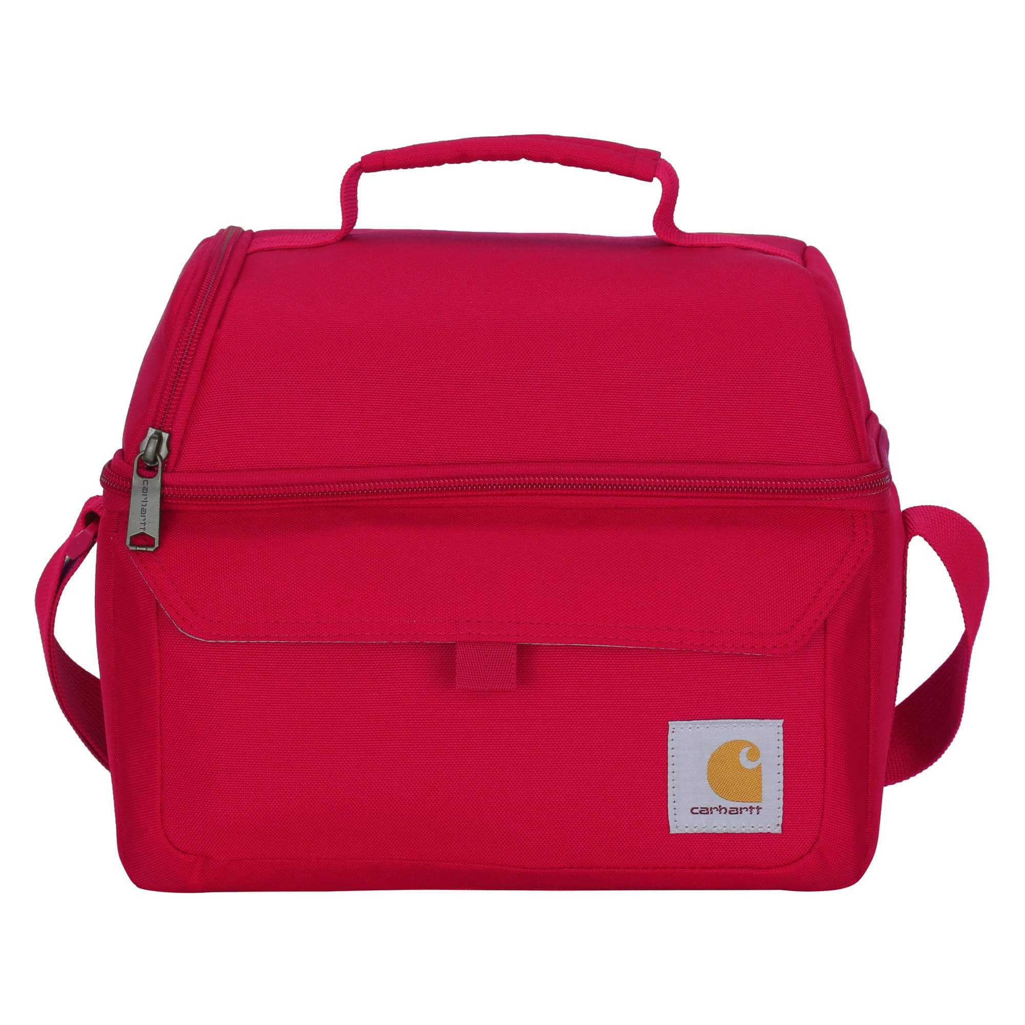 Insulated 12 can two compartment lunch cooler