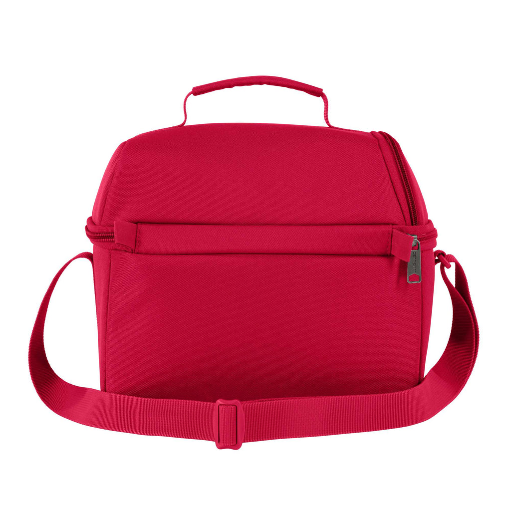 Insulated 12 can two compartment lunch cooler