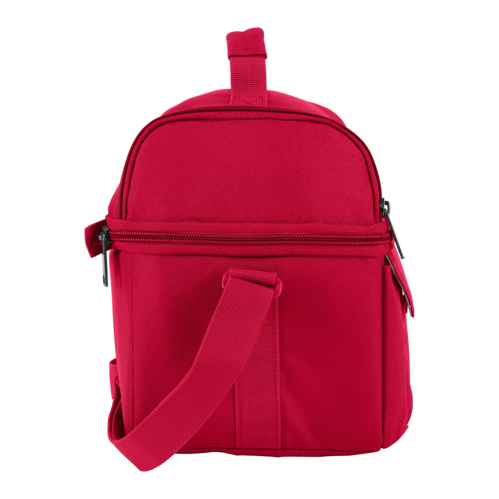 Insulated 12 can two compartment lunch cooler