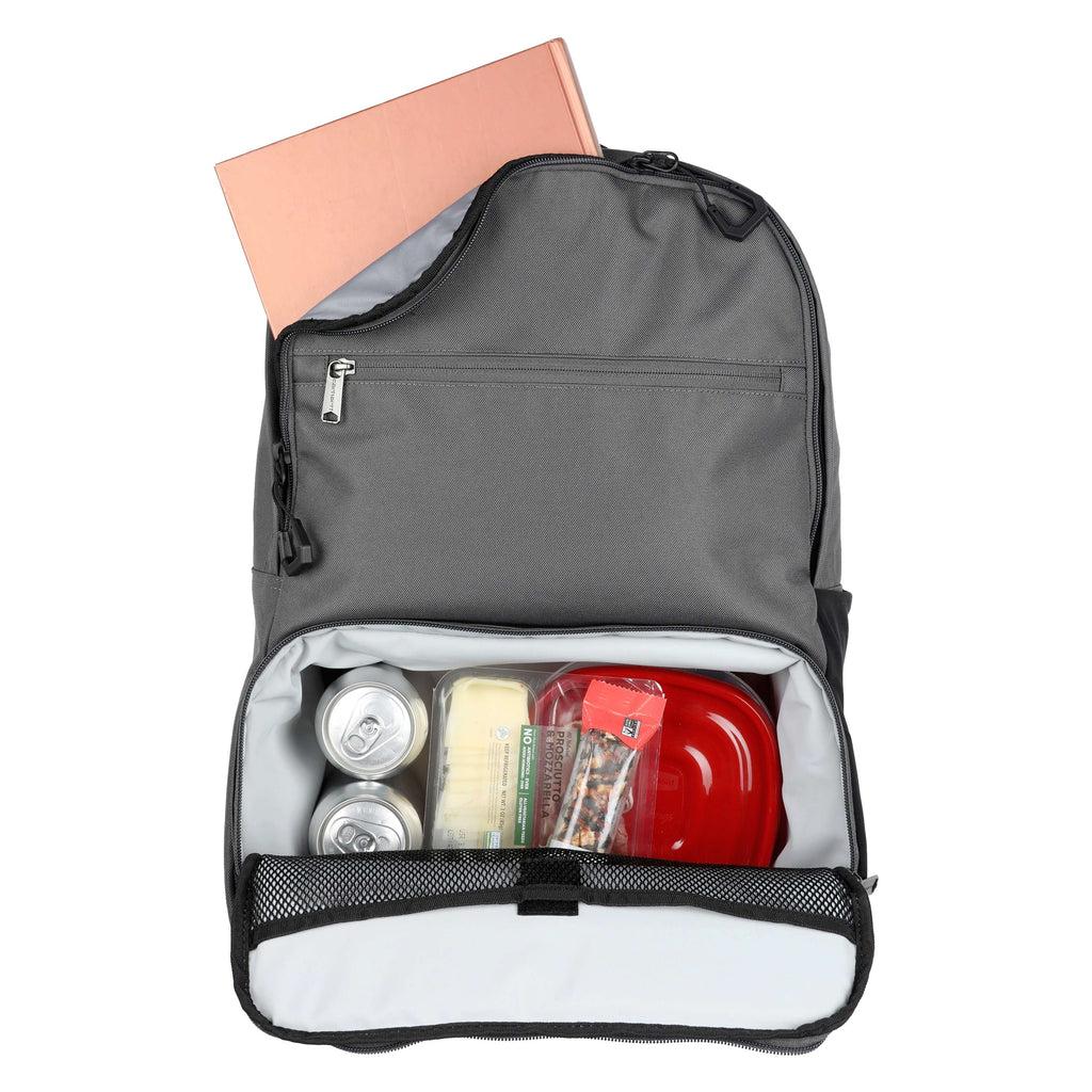 Insulated two compartment cooler backpack