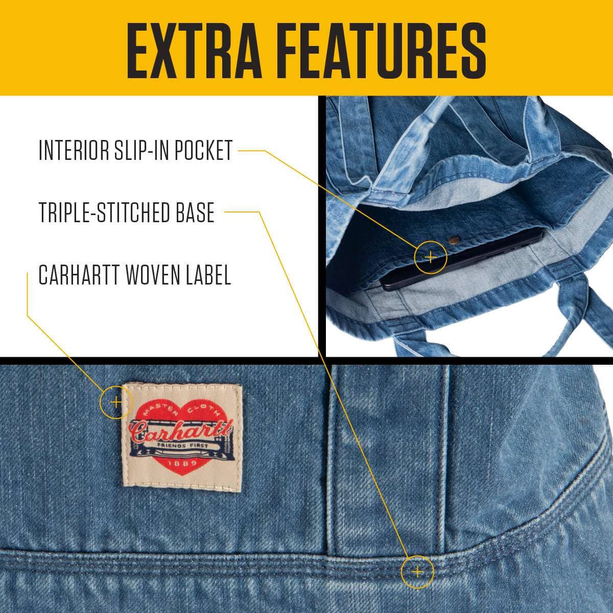 18l denim tote