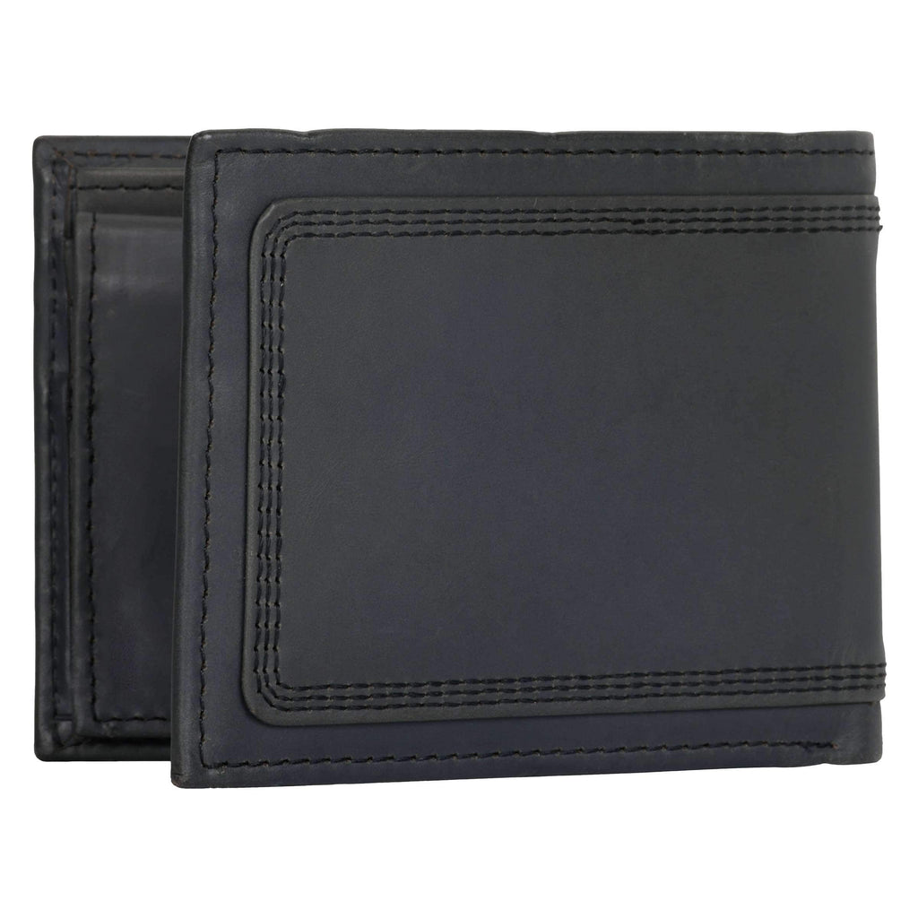 Leather triple-stitched passcase