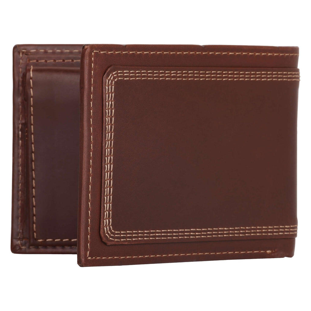 Leather triple-stitched passcase
