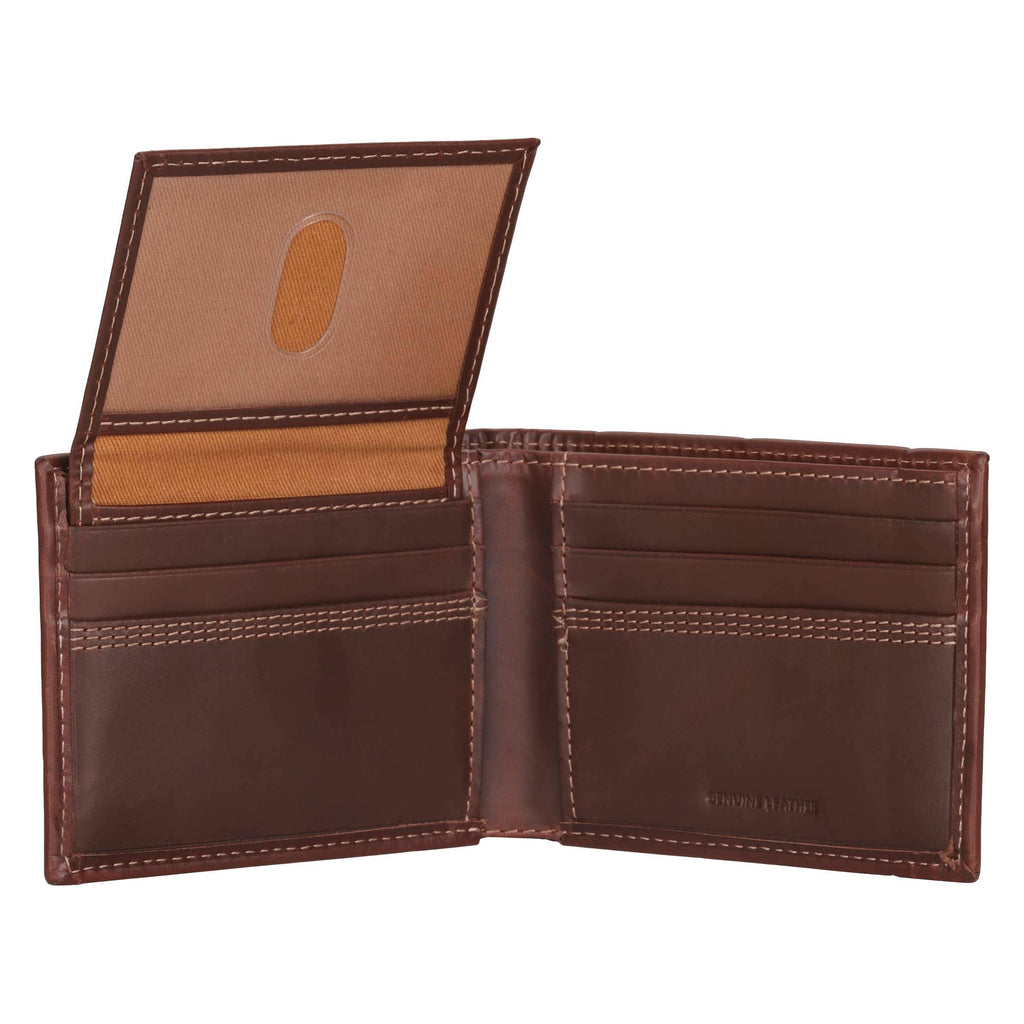 Leather triple-stitched passcase
