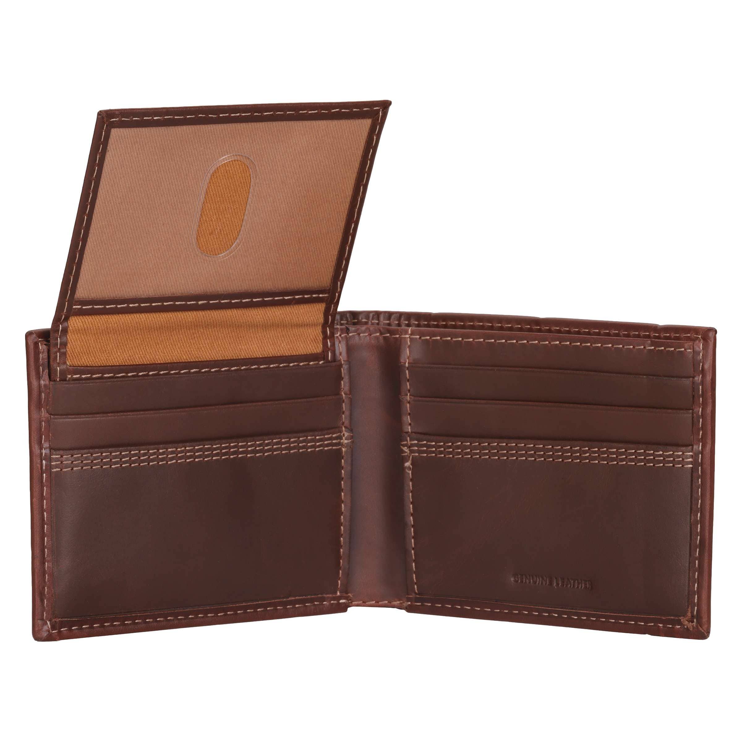 Leather triple-stitched passcase