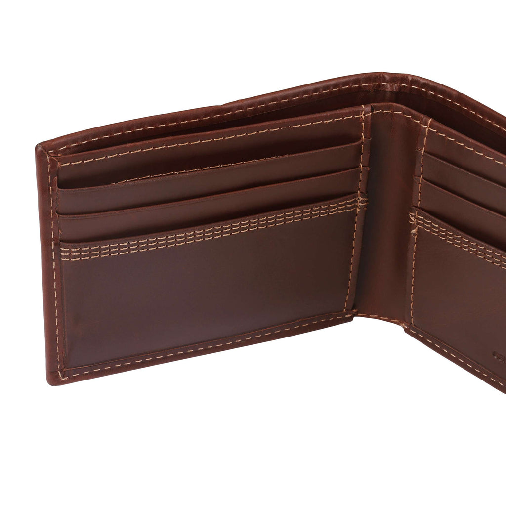 Leather triple-stitched passcase