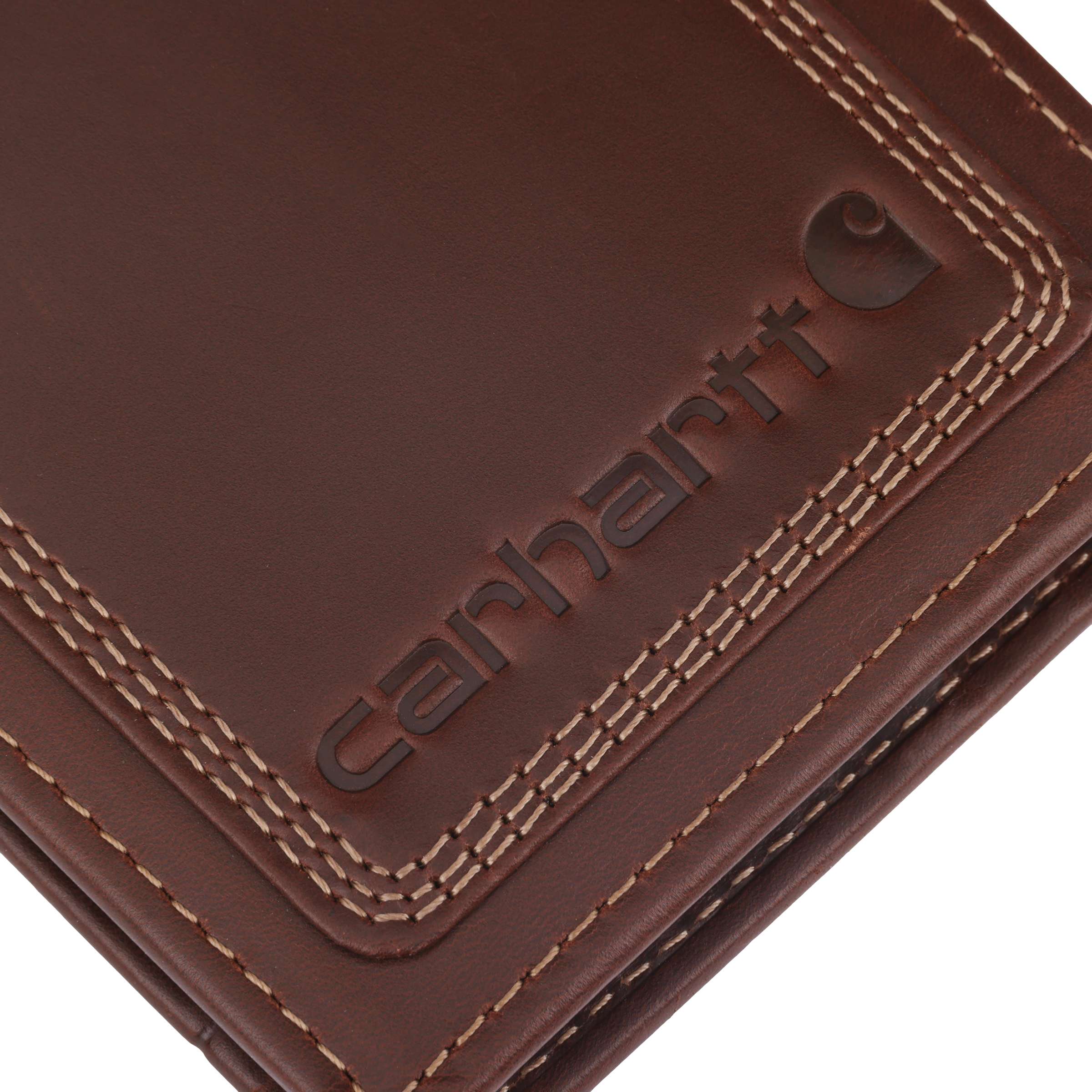 Leather triple-stitched passcase
