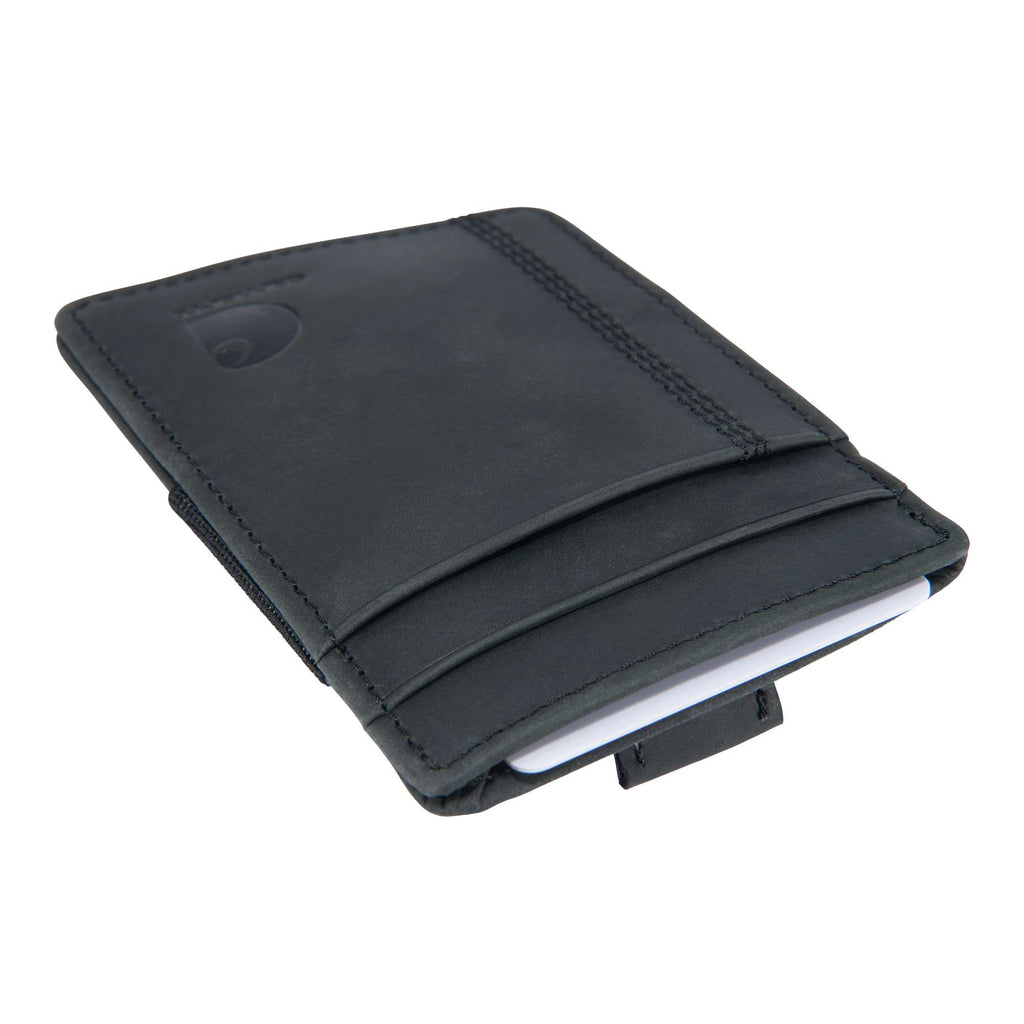 Saddle leather front pocket wallet