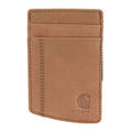 Saddle leather front pocket wallet