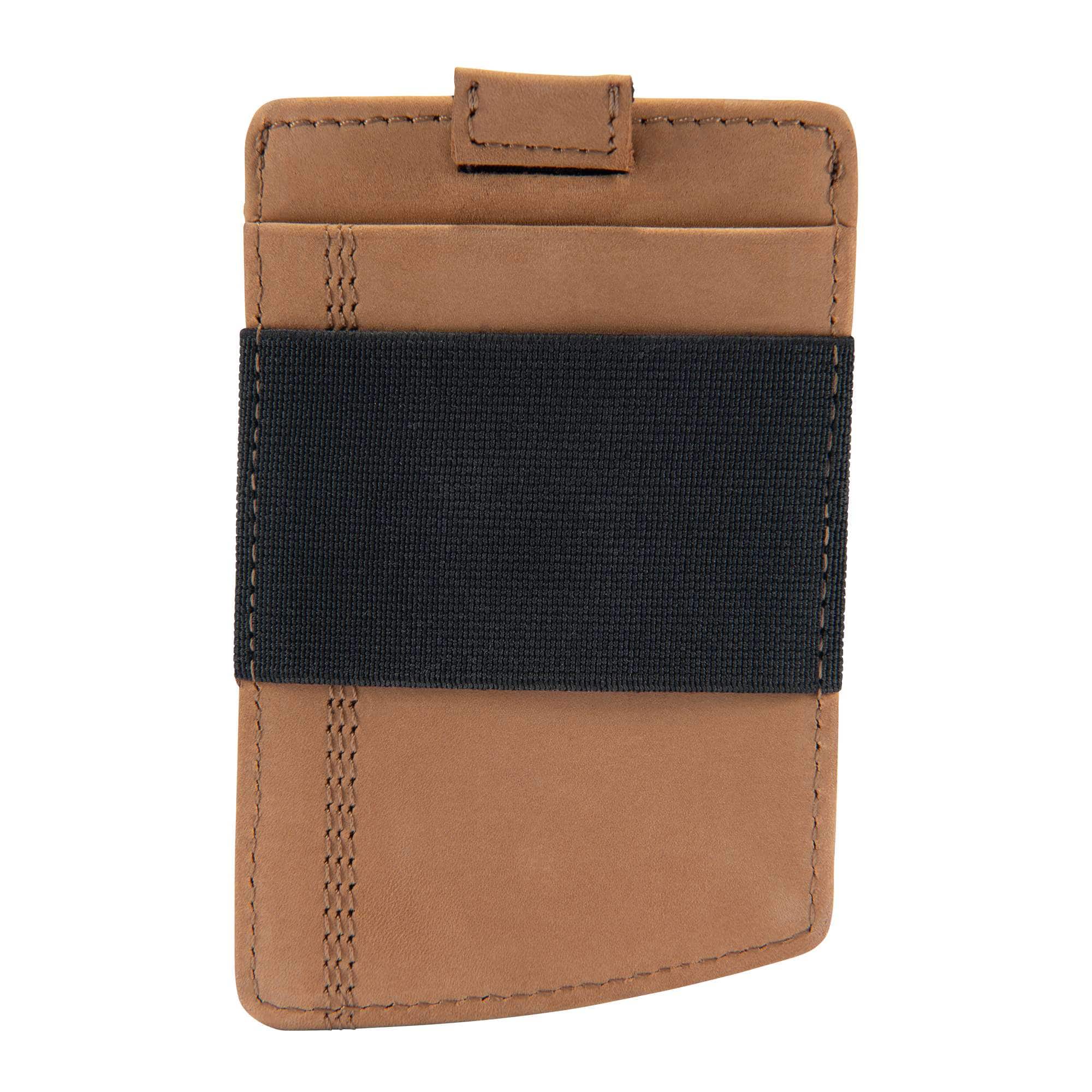 Saddle leather front pocket wallet