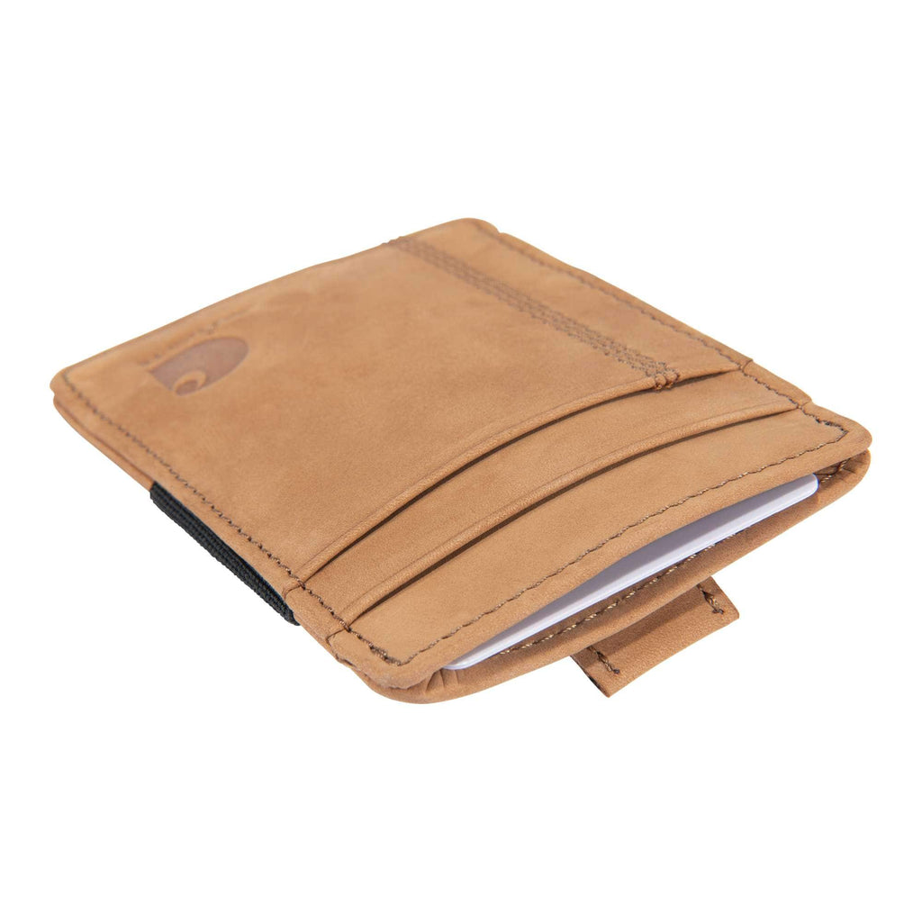 Saddle leather front pocket wallet