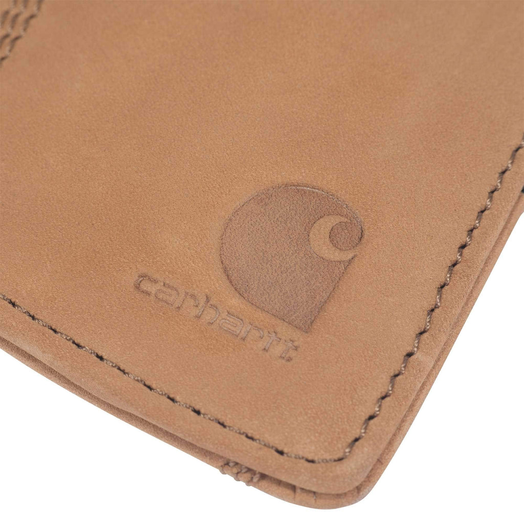 Saddle leather front pocket wallet