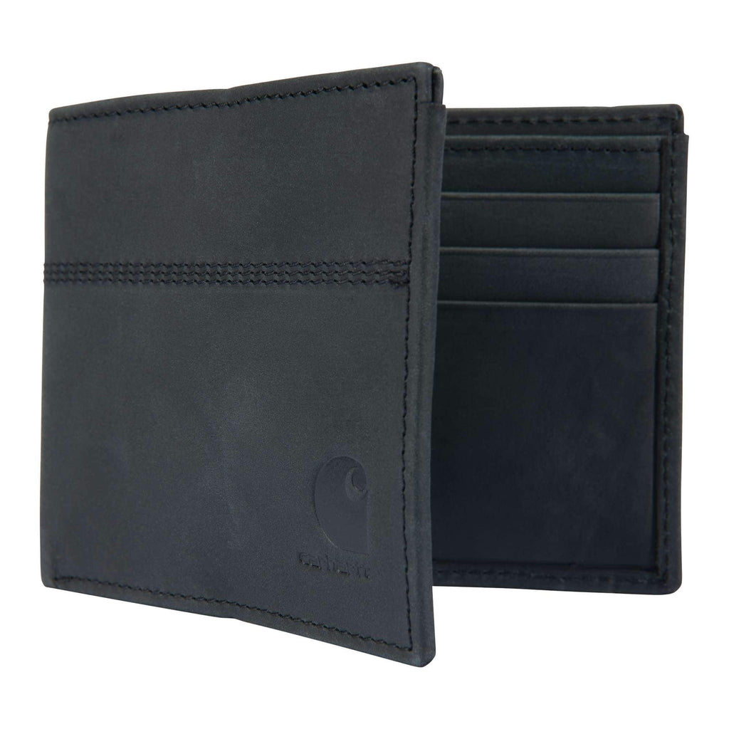 Saddle leather bifold wallet