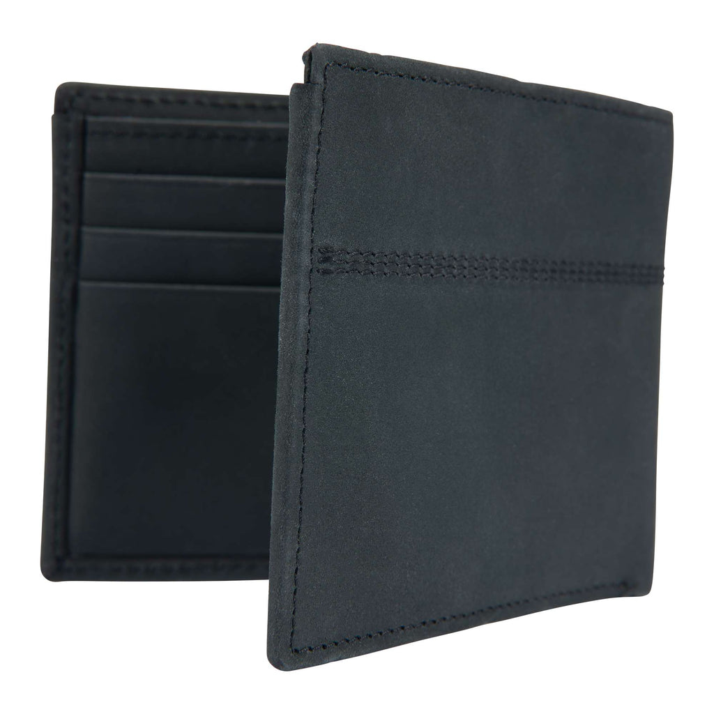Saddle leather bifold wallet
