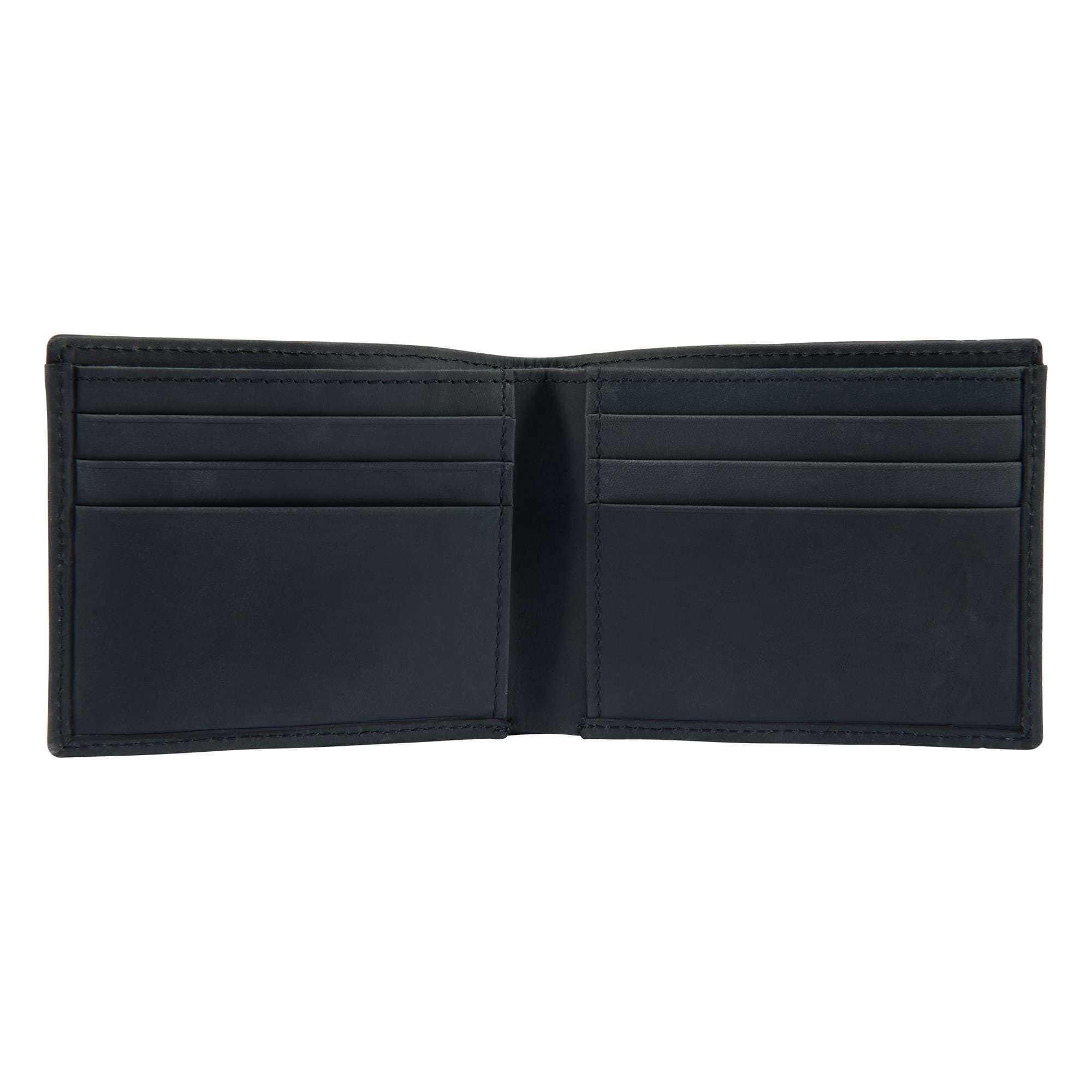 Saddle leather bifold wallet