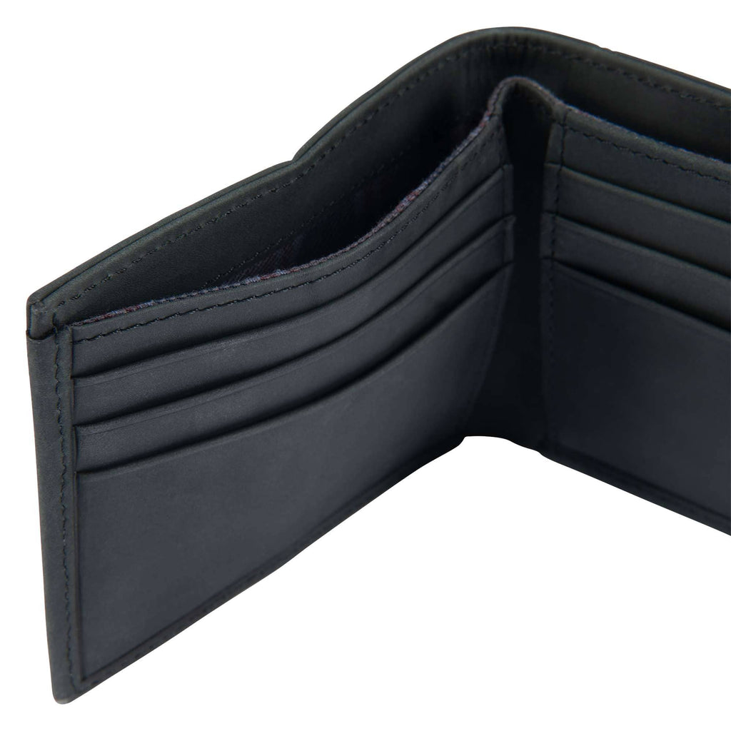Saddle leather bifold wallet