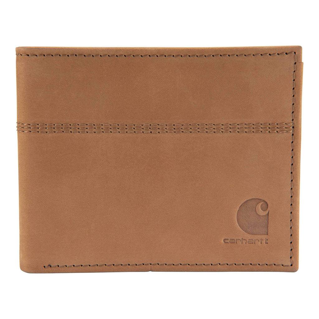 Saddle leather bifold wallet